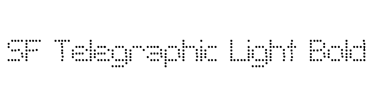 SF Telegraphic Light Bold Font