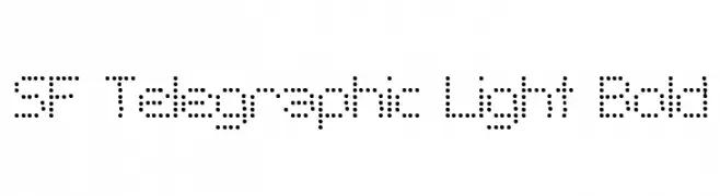 SF Telegraphic Light Bold  Frei Schriftart Herunterladen