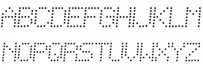 SF Telegraphic Light Italic फ़ॉन्ट अपरकेस