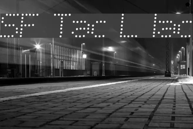 SF Telegraphic Light Italic Font examples