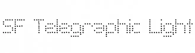 SF Telegraphic Light  Скачать бесплатные шрифты