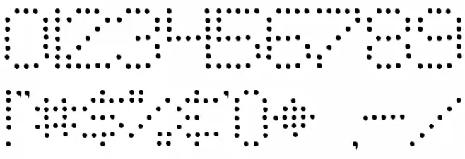 SF Telegraphic Light フォント その他の文字