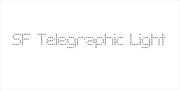 SF Telegraphic Light Logo