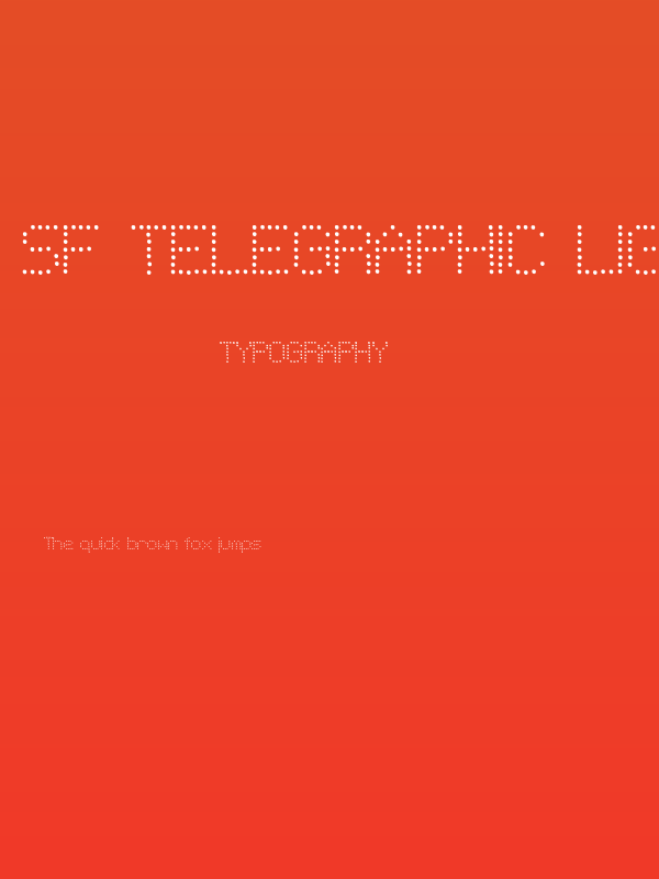 SF Telegraphic Light Poster