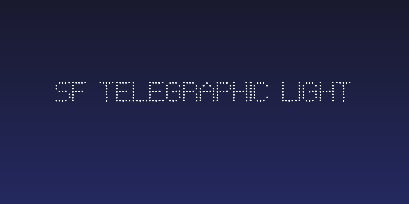 SF Telegraphic Light Social Header