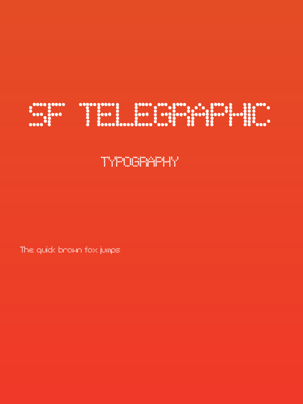 SF Telegraphic Poster