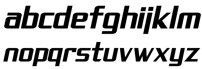 SF Theramin Gothic Bold Oblique Font LOWERCASE