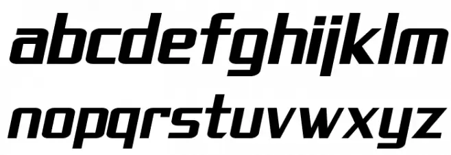 SF Theramin Gothic Bold Oblique Font LOWERCASE