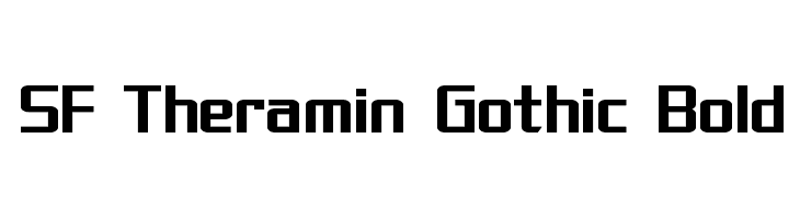 SF Theramin Gothic Bold Font