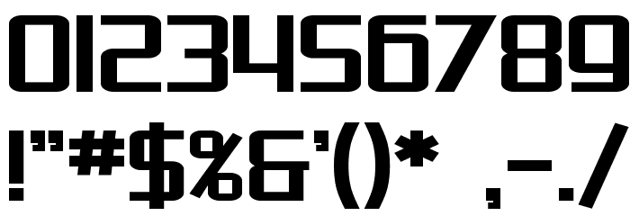 SF Theramin Gothic Bold Font OTHER CHARS