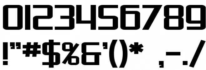 SF Theramin Gothic Bold Font OTHER CHARS