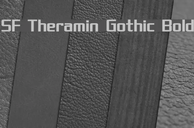 SF Theramin Gothic Bold Font examples