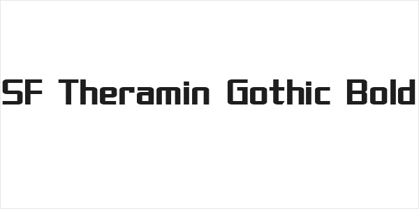 SF Theramin Gothic Bold Logo