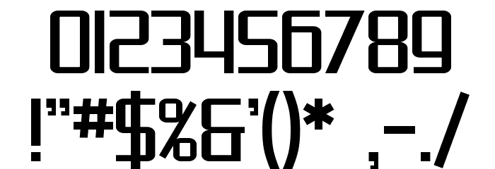 SF Theramin Gothic Condensed フォント その他の文字