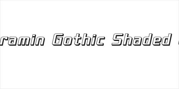 SF Theramin Gothic Shaded Oblique Logo