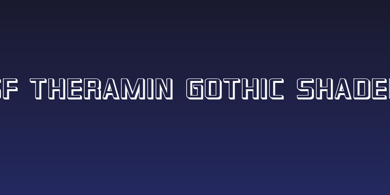 SF Theramin Gothic Shaded Social Header