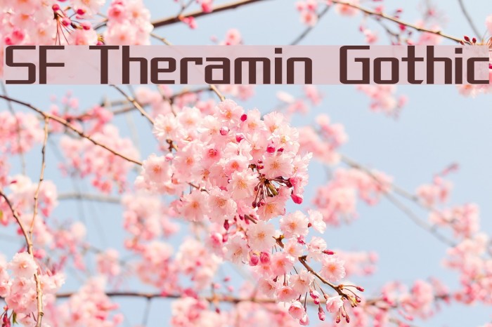SF Theramin Gothic Font examples