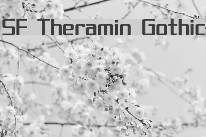 SF Theramin Gothic Font examples