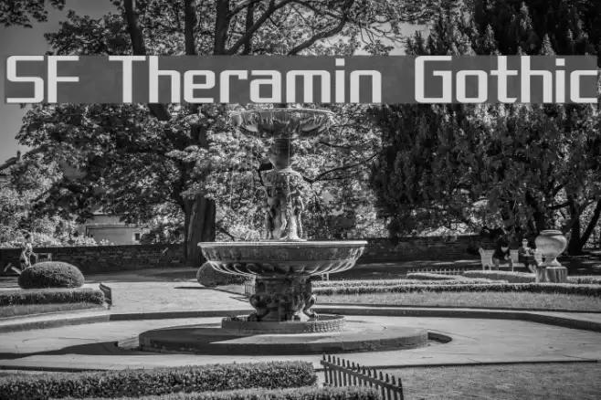 SF Theramin Gothic Font examples