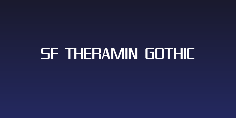 SF Theramin Gothic Social Header