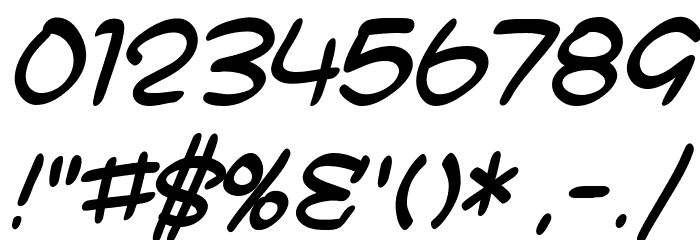 SF Toontime B Italic Font OTHER CHARS
