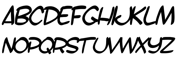 SF Toontime B Italic Font LOWERCASE