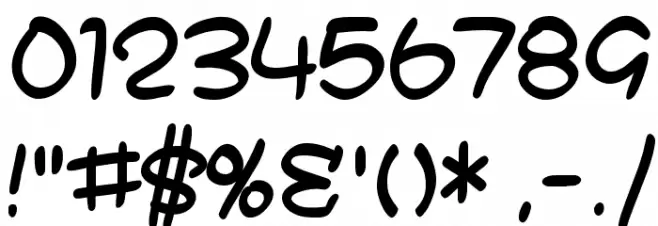 SF Toontime B Font OTHER CHARS