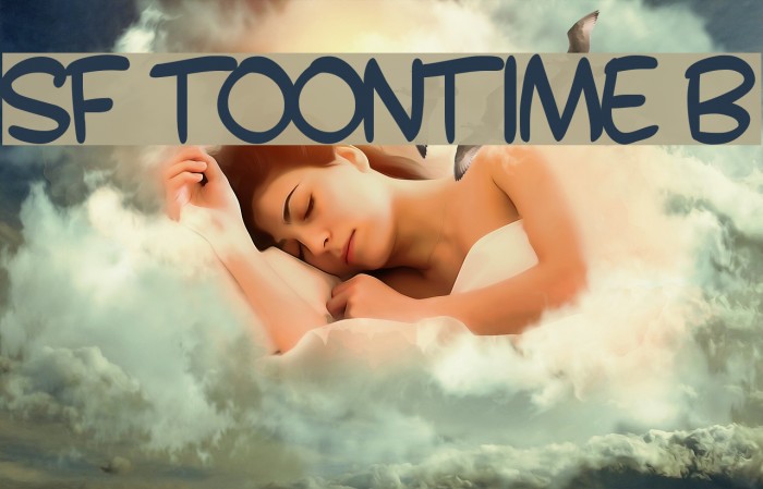 SF Toontime B Font examples