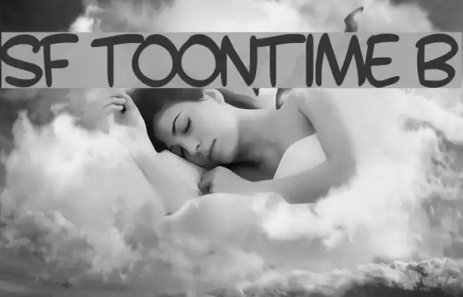 SF Toontime B Font examples