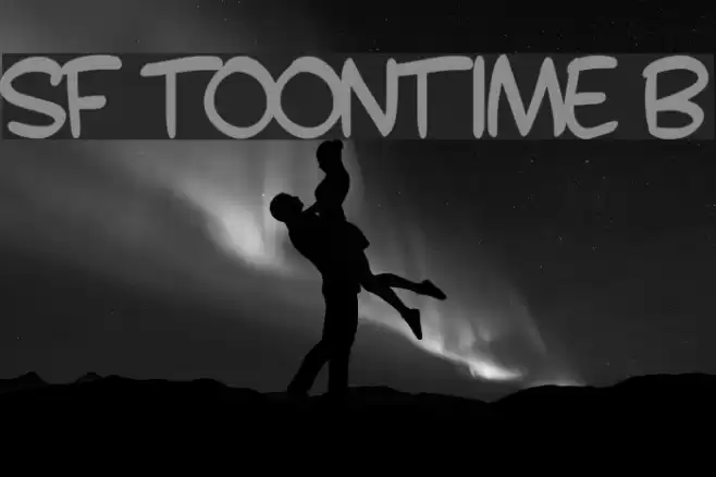 SF Toontime B Font examples