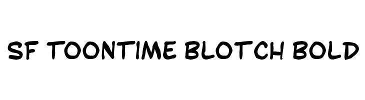 SF Toontime Blotch Bold Font