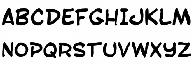 SF Toontime Blotch Bold 字体 大写