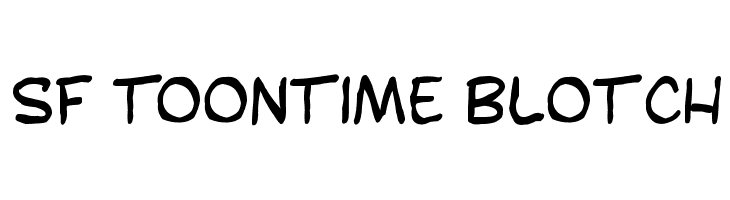 SF Toontime Blotch Font