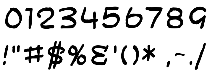 SF Toontime Blotch Font OTHER CHARS