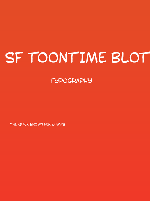 SF Toontime Blotch Poster