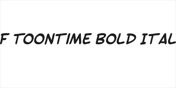 SF Toontime Bold Italic Logo