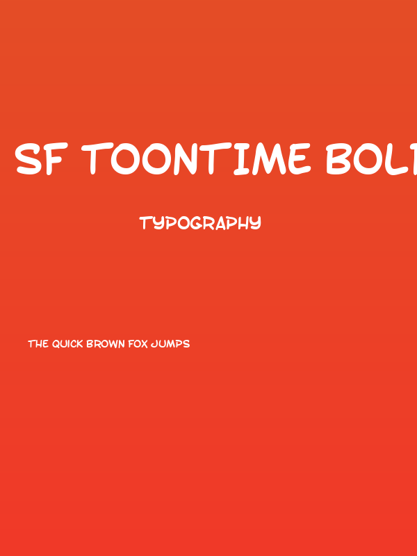 SF Toontime Bold Poster