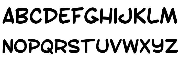 SF Toontime Bold Font LOWERCASE