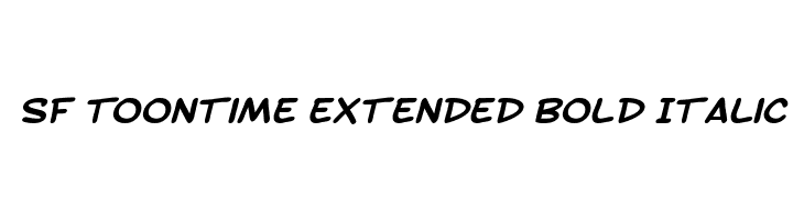 SF Toontime Extended Bold Italic Font