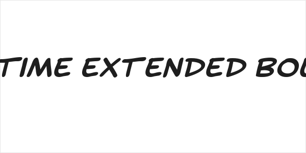 SF Toontime Extended Bold Italic Logo