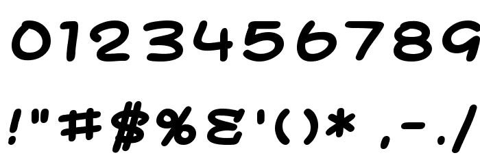SF Toontime Extended Bold Font OTHER CHARS