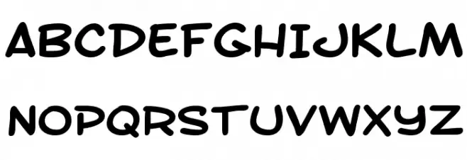 SF Toontime Extended Bold Fonte MAIÚSCULAS