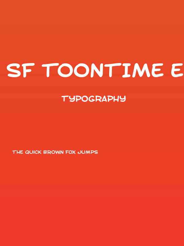 SF Toontime Extended Bold Poster