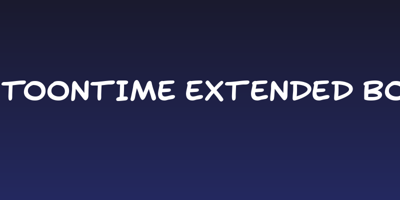 SF Toontime Extended Bold Social Header