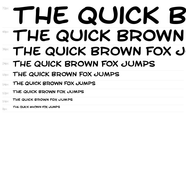 SF Toontime Extended Bold Waterfall