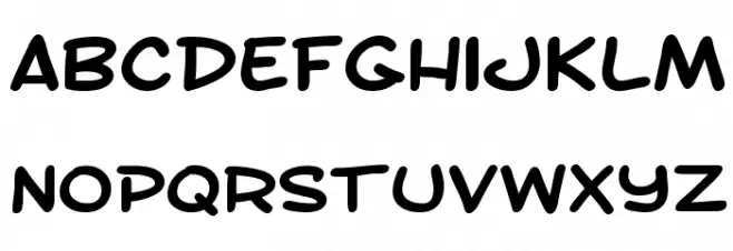 SF Toontime Extended Bold Шрифта строчной