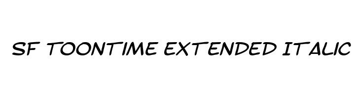 SF Toontime Extended Italic Font