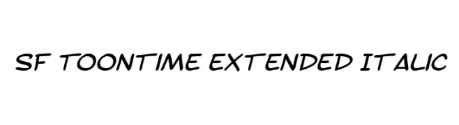 SF Toontime Extended Italic  les polices de caractères gratuit tlcharger