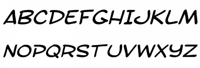 SF Toontime Extended Italic خط أحرف كبيرة