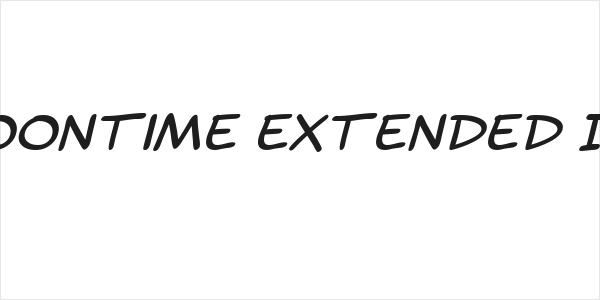 SF Toontime Extended Italic Logo